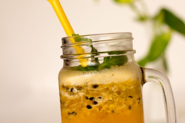 Fresh Juice: Orange ($2.25), Ginger and apple ($2.50), Lemon ($1.75), Apple ($2.25), Passion fruit ($2.25), Carrot ($2.25), Watermelon ($2.25), Pineapple ($2.25)